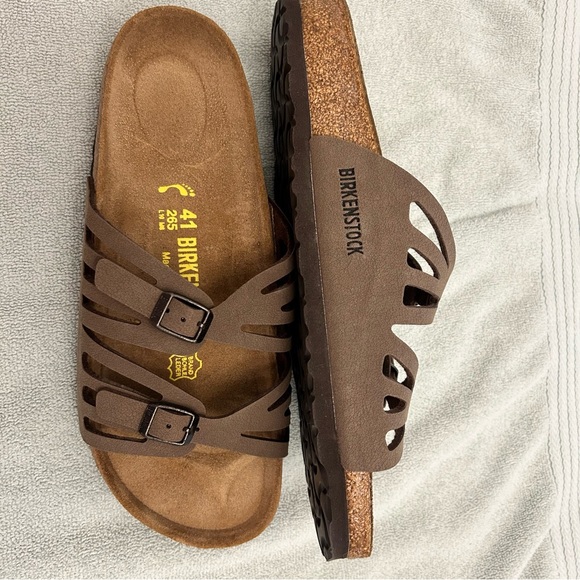 Birkenstock Dark Brown Strappy Sandals - Picture 2 of 4
